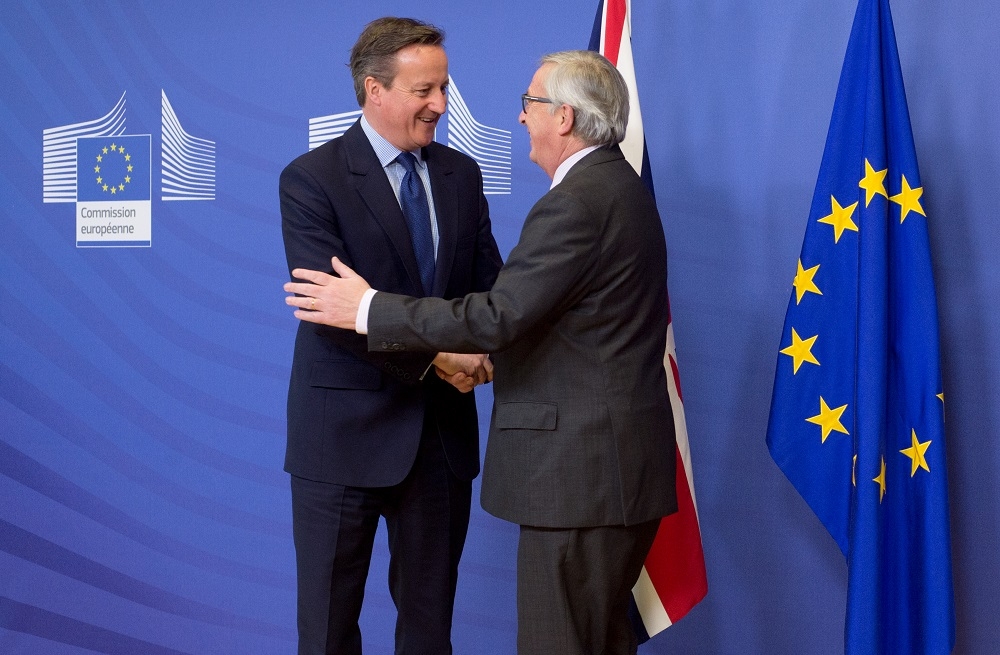Cameron y Juncker durante su encuentro del viernes