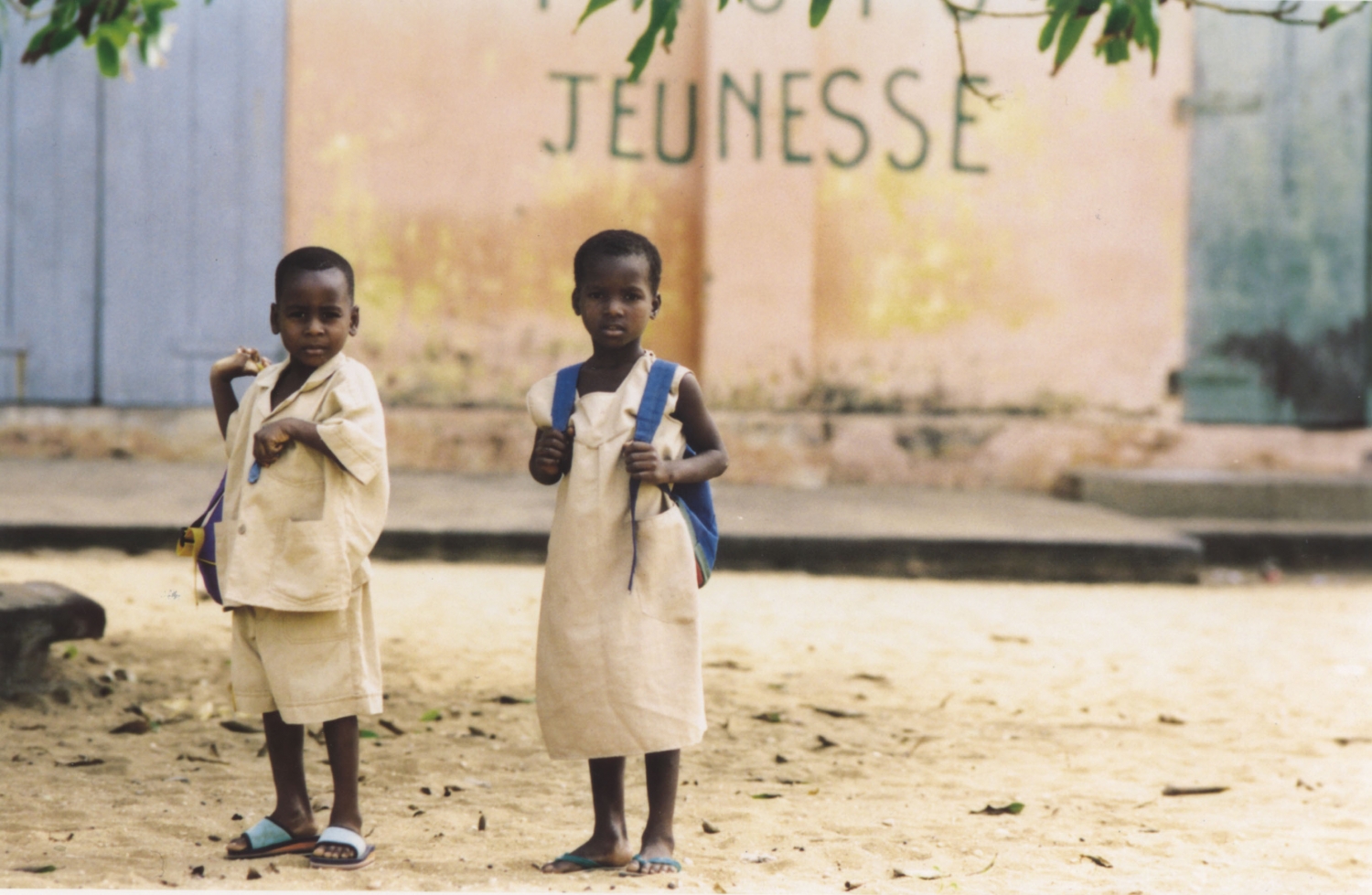 Dos niños en Benin